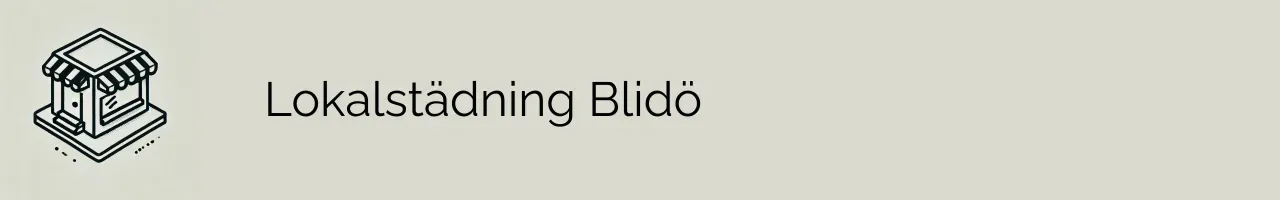 Lokalstädning Blidö