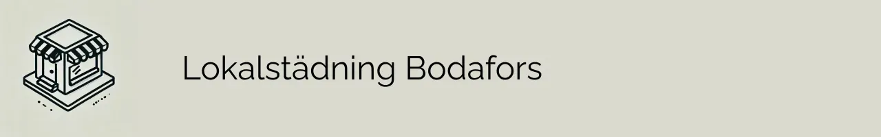 Lokalstädning Bodafors