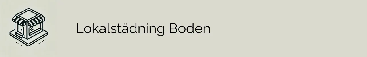 Lokalstädning Boden