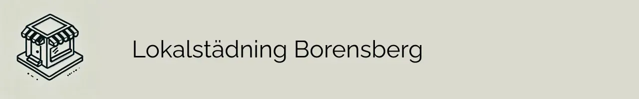 Lokalstädning Borensberg