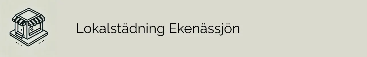 Lokalstädning Ekenässjön