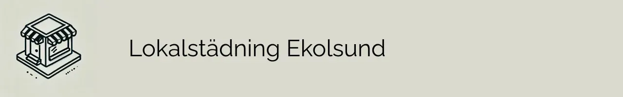 Lokalstädning Ekolsund