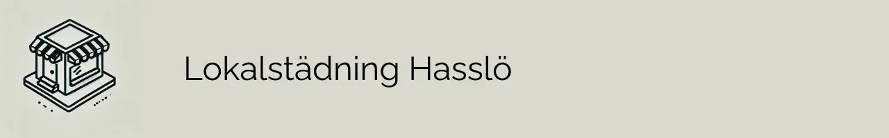 Lokalstädning Hasslö