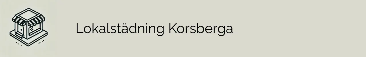 Lokalstädning Korsberga