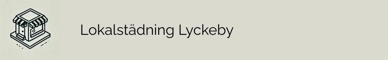 Lokalstädning Lyckeby